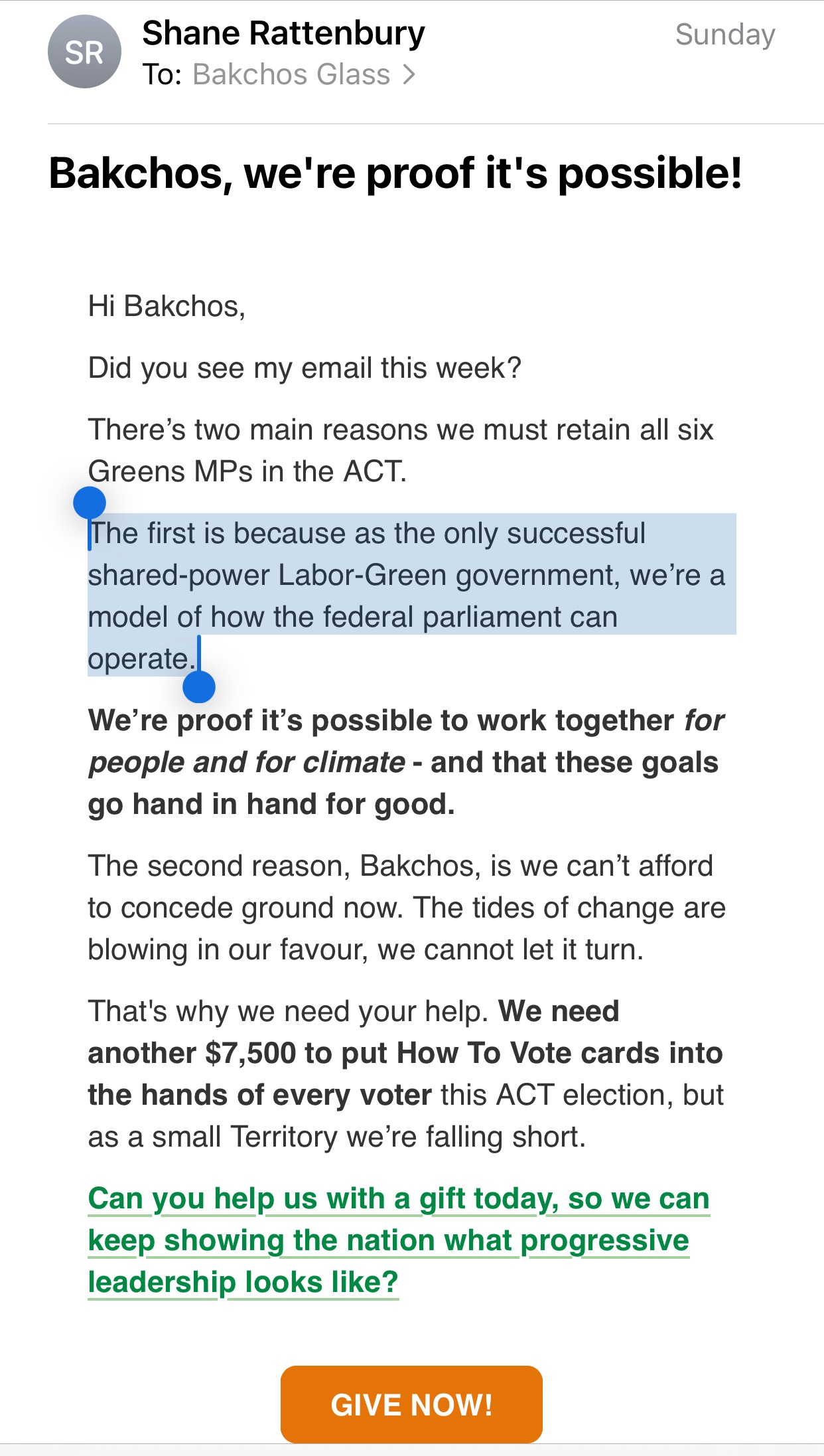 ACT Greens: working for voters or ACT Labor?