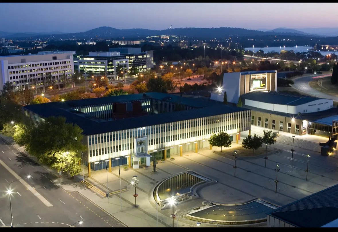 Aerial view of the ACT Legislative Assembly